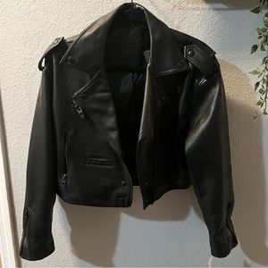 Blank NYC Cropped Leather Jacket
